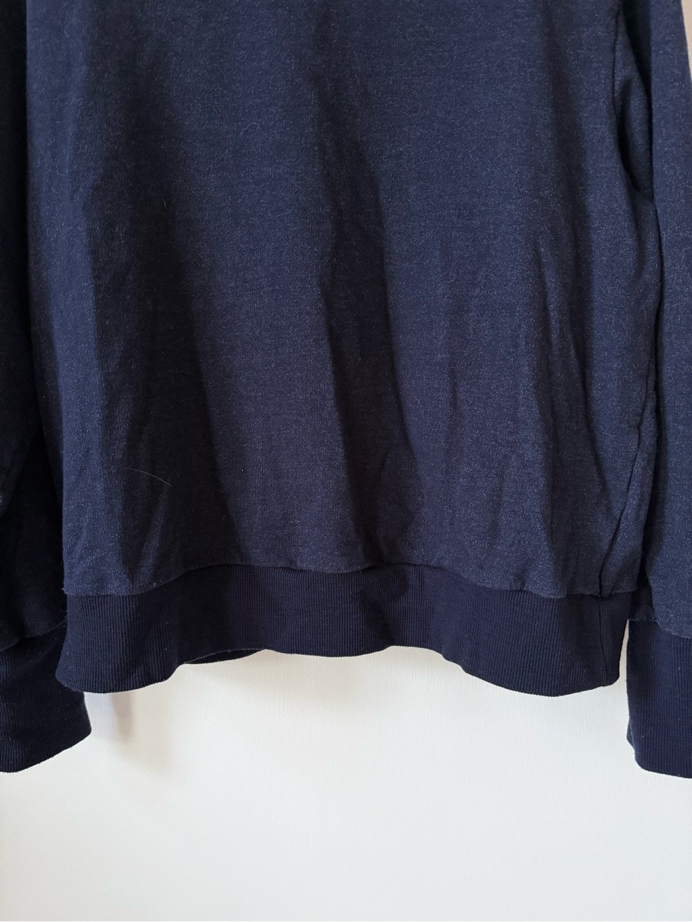 Icebreaker Central Wool Blend Crew Neck Sweatshirt in Twilight Navy - Picture 7 of 12